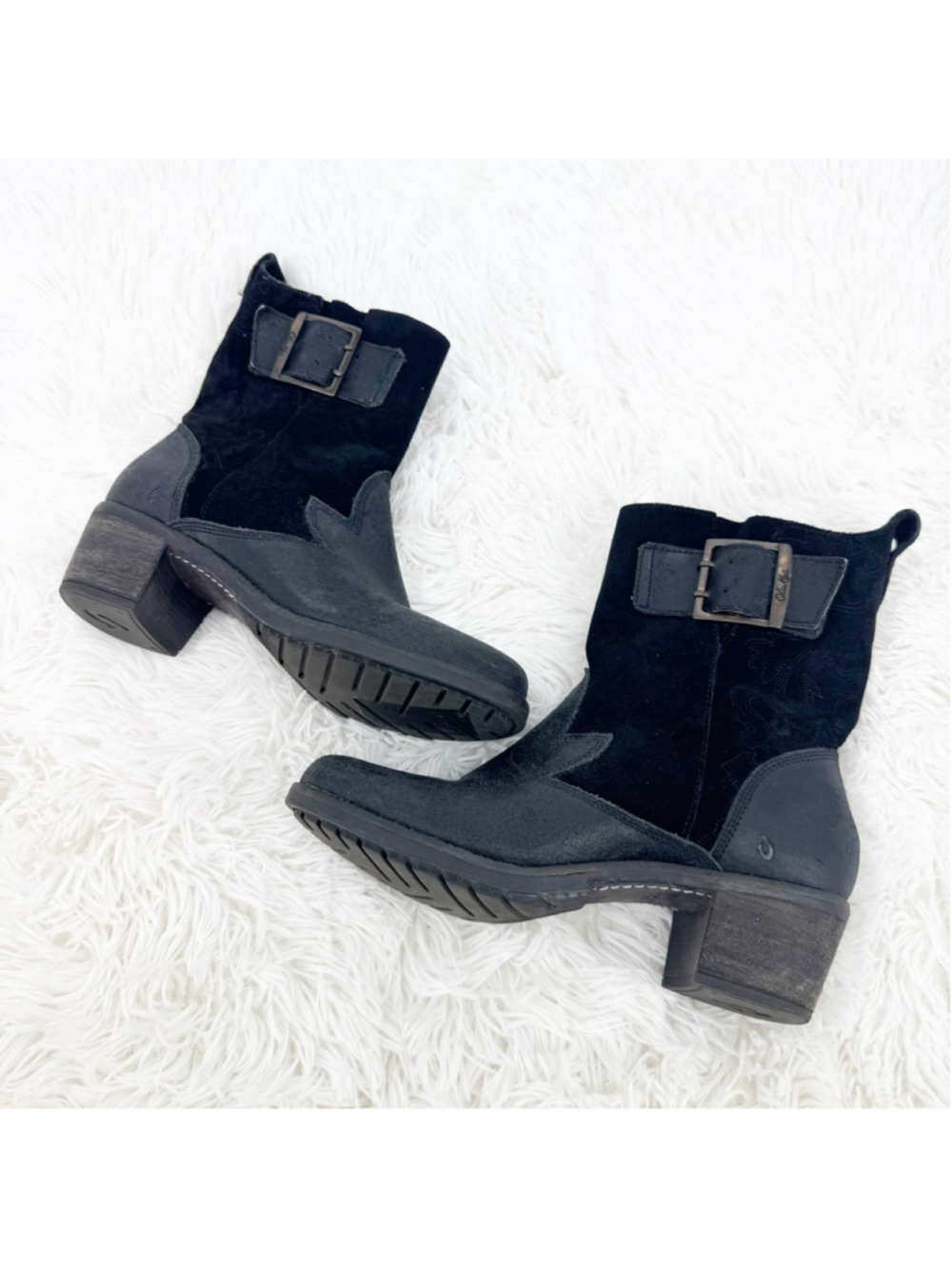 OluKai Kaʻiulani Leather Suede Calf Boots 7